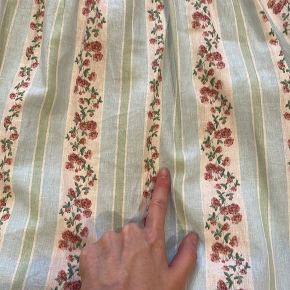 WeWoreWhat linen dress in gorgeous Victorian floral print. Wore once. - Picture 12 of 14